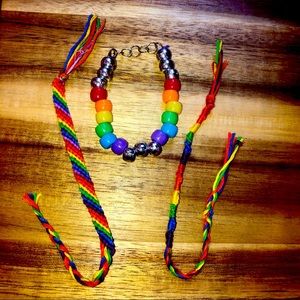 rainbow bracelet bundle 🌈